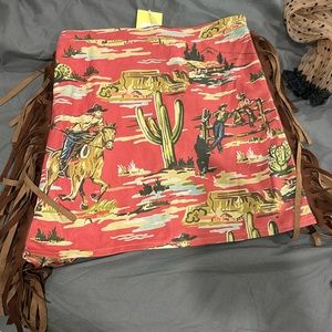 Fringe cowboy skirt